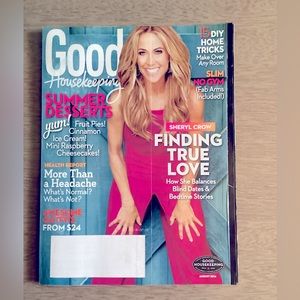 Good Housekeeping Magazine August 2014 Issue featuring Sheryl Crow